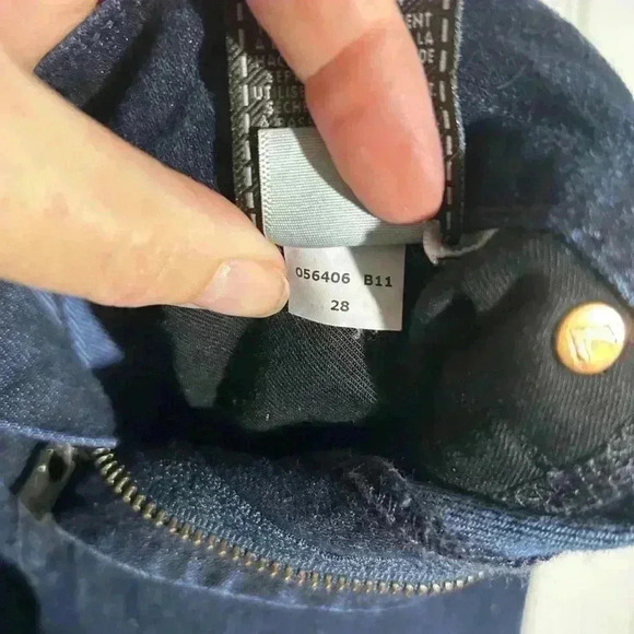 7 For All Mankind Standard Fit Straight Leg Jeans Dark Wash Denim size 28. Tall - Picture 10 of 12